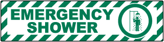 Emergency Shower Floor Sign