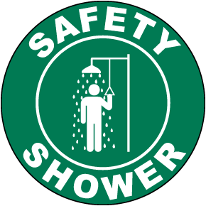 Safety Shower Floor Sign