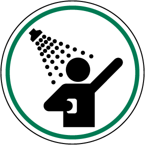 Emergency Shower Label