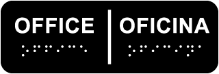 Bilingual Office with Braille