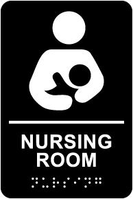 Nursing Room Sign with Braille