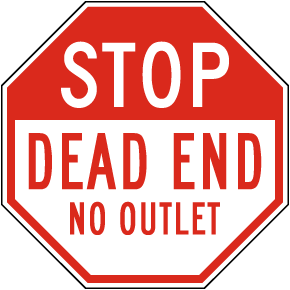 Stop Dead End Sign