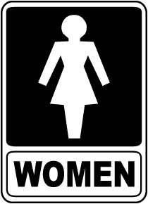 Women Restroom Sign