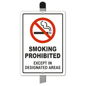 Smoking Prohibited Yard Sign