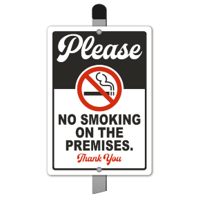 Please No Smoking Yard Sign
