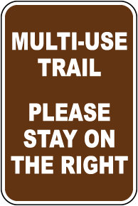 Multi-Use Trail Sign