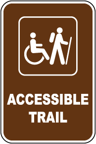 Accessible Hiking Trail Sign