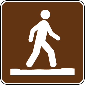 Stay On Trail Sign