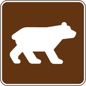 Bear Viewing Sign