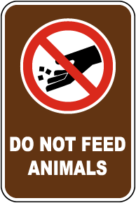 Do Not Feed Animals Sign