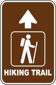 Hiking Trail Ahead Sign