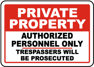 Authorized Personnel Only Label