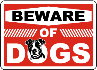 Beware of Dogs Sign