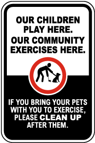 Our Children Play Here Community Sign