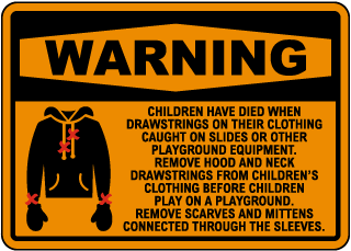 Children Have Died Drawstrings Warning Sign