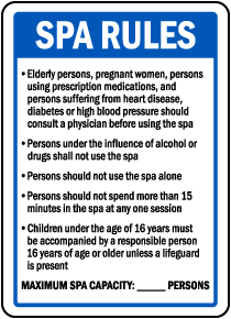 Illinois Spa Rules Sign