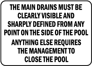 Montana Drain Cover Warning Sign