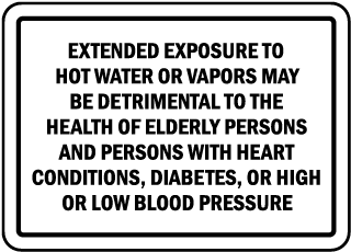 Nevada Water Temperature Sign