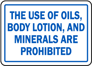 North Carolina Prohibited In Spa Sign