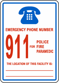 Emergency Phone Sign