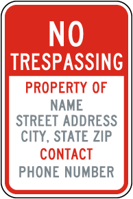 Custom Alaska No Trespassing Property Of Sign