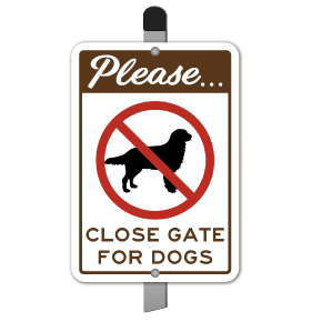 Please Close Gate For Dogs Yard Sign