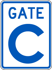Gate C Sign