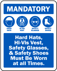 Mandatory PPE Sign