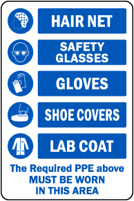 PPE Must Be Worn In This Area Sign