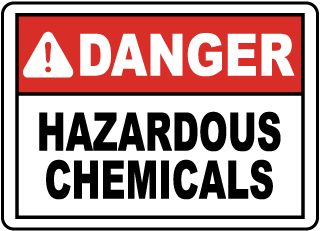 Danger Hazardous Chemicals Sign