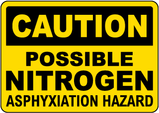 Caution Possible Nitrogen Sign