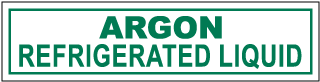 Argon Refrigerated Liquid Label