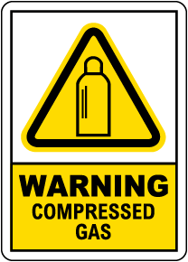Compressed Gas Sign