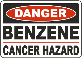 Danger Benzene Cancer Hazard Sign