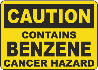 Caution Contains Benzene Sign
