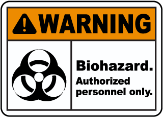 Warning Sign 300 x 200mm Safety Signs DANGER Biological hazard 