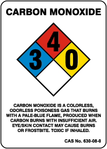 NFPA Carbon Monoxide Description Sign