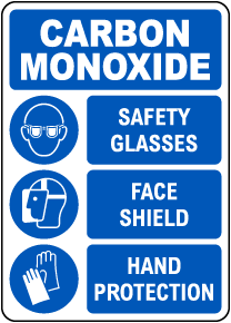 Carbon Monoxide 3 PPE Sign