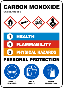 HMIS Carbon Monoxide Sign