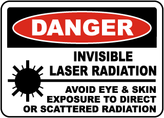Invisible Laser Radiation Sign