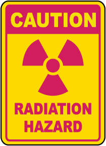Caution Radiation Hazard Sign