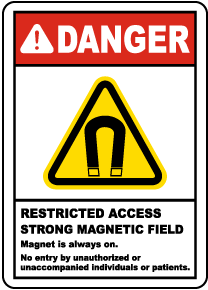 Restricted Access Magnetic Field Sign