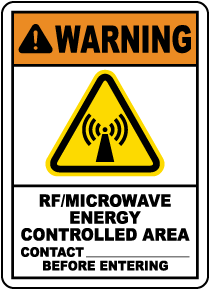 RF Microwave Controlled Area Sign