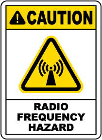 Radio Frequency Hazard Label