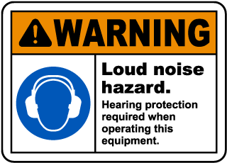 Hearing Protection Required Sign