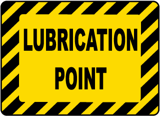 Lubrication Point Label