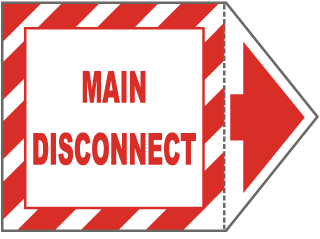 Main Disconnect Arrow Label