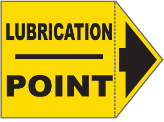 Lubrication Point Arrow Label
