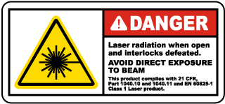 Laser Radiation When Open Label