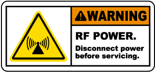 RF Power Disconnect Power Label